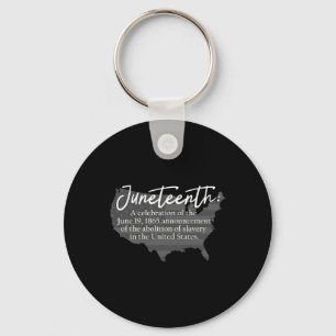 Juneteente Definition Usa Karte American Flag Blac Schlüsselanhänger