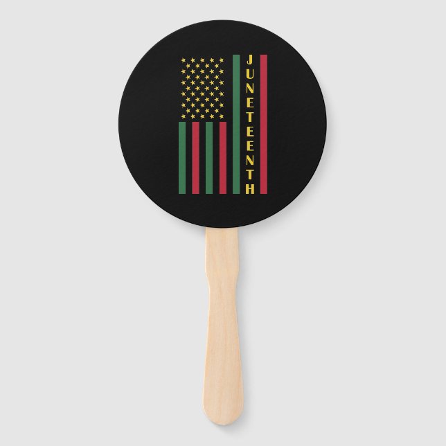 Juneteente Freedom Celebration USA Flag Fächer (Vorderseite)