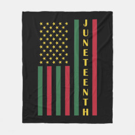Juneteente Freedom Celebration USA Flag Fleecedecke