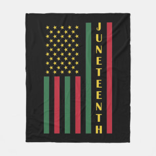 Juneteente Freedom Celebration USA Flag Fleecedecke