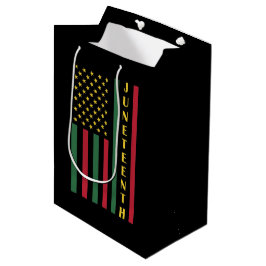 Juneteente Freedom Celebration USA Flag Mittlere Geschenktüte