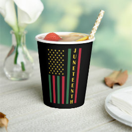 Juneteente Freedom Celebration USA Flag Pappbecher