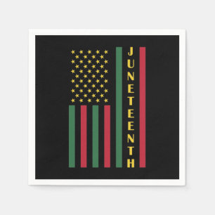 Juneteente Freedom Celebration USA Flag Serviette