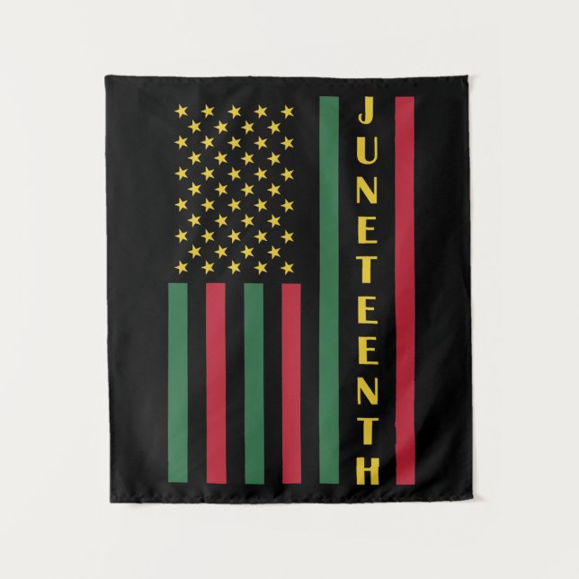 Juneteente Freedom Celebration USA Flag Wandteppich (Vorderseite)