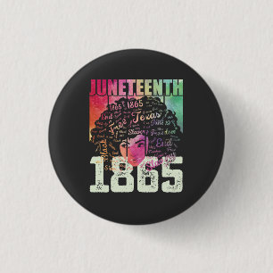 Juneteenth 1865 Afroamerikaner Schwarze Freiheit Button
