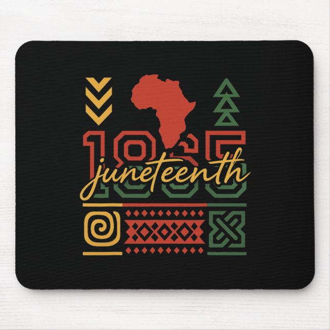Juneteenth 1865 Afroamerikaner Schwarze Geschichte Mousepad (Vorne)