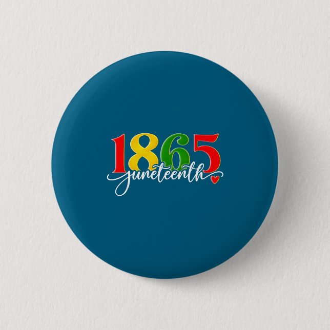 Juneteenth 1865 afroamerikanisch schwarze Geschich Button (Vorderseite)