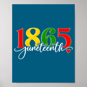 Juneteenth 1865 afroamerikanisch schwarze Geschich Poster