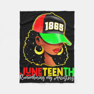 Juneteenth 1865 erinnert an Vorfahren schwarzer St Fleecedecke