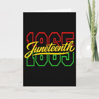 Juneteenth 1865 Frauen Männer Kinder 19. Juni 1865 Karte