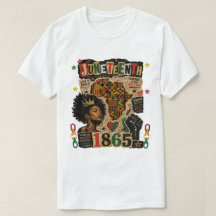 Juneteenth 1865 Schwarze Afro Königin Afrikanische