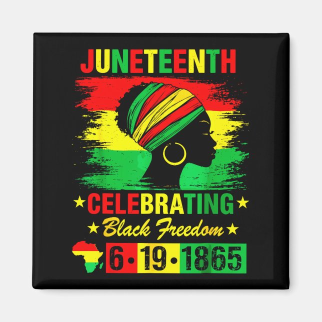 Juneteenth 19. Juni 1865 amerikanischer afrikanisc Magnet (Vorne)