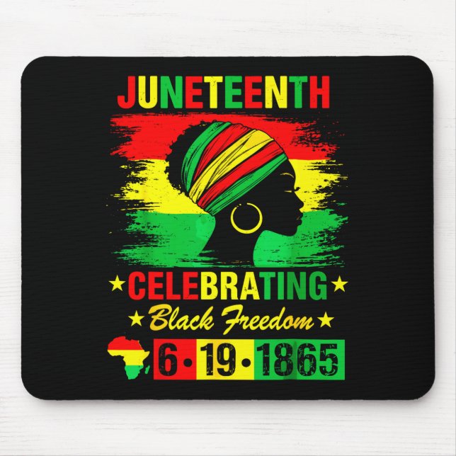Juneteenth 19. Juni 1865 amerikanischer afrikanisc Mousepad (Vorne)
