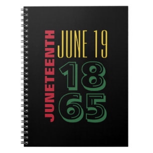 Juneteenth 19. Juni 1865 Typografie Schwarze Gesch Notizblock