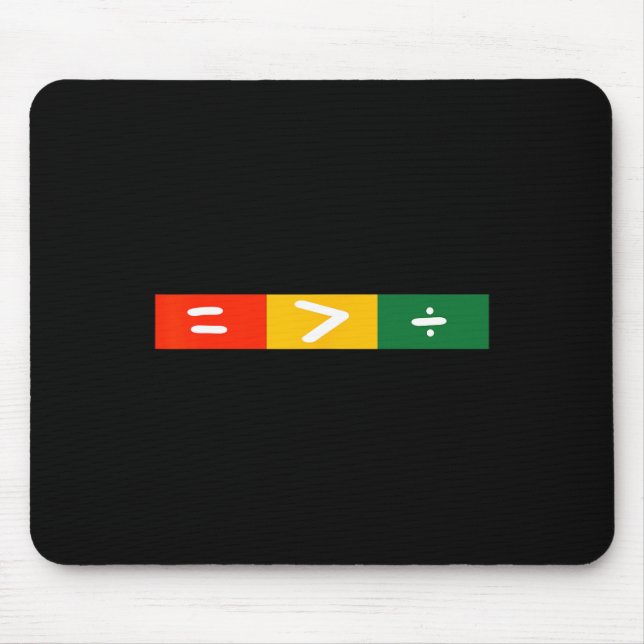 Juneteenth 2025 Gleichheit größer als Teilung Tee Mousepad (Vorne)