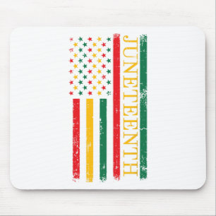 Juneteenth African American Flag Freiheit 1865 Fra Mousepad