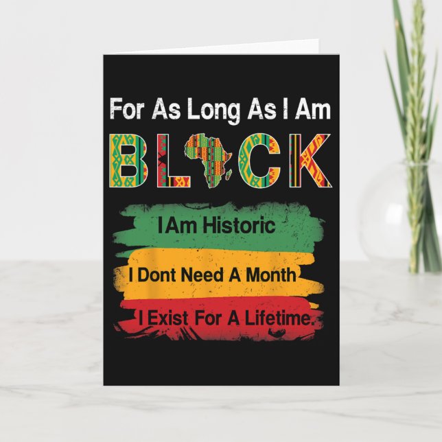 Juneteenth Afrika-Karten-Shirt Kente-Stoff Männer  Karte (Vorderseite)