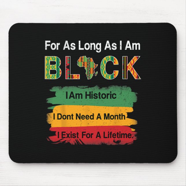 Juneteenth Afrika-Karten-Shirt Kente-Stoff Männer  Mousepad (Vorne)