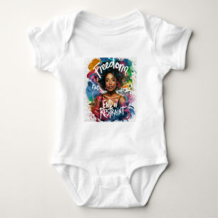 Juneteenth Afro, 19. Juni Baby Strampler