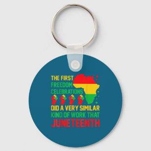 Juneteenth - afroamerikanische Bürgerrechte schwar Schlüsselanhänger