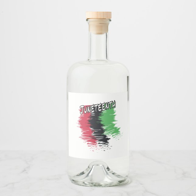 Juneteenth Alkoholflaschenetikett (Vorderseite)