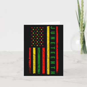 Juneteenth amerikanische Flagge Emanzipation Melan Karte