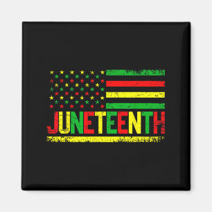 Juneteenth-amerikanische Flagge Emanzipation Melan Magnet
