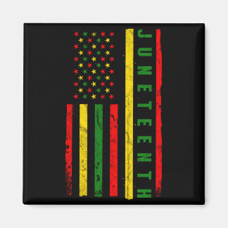 Juneteenth amerikanische Flagge Emanzipation Melan Magnet