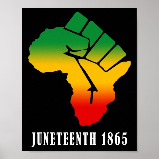 Juneteenth Ancestors Black African Map American Fr Poster (Vorne)