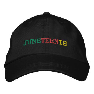 JUNETEENTH BESTICKTE BASEBALLKAPPE