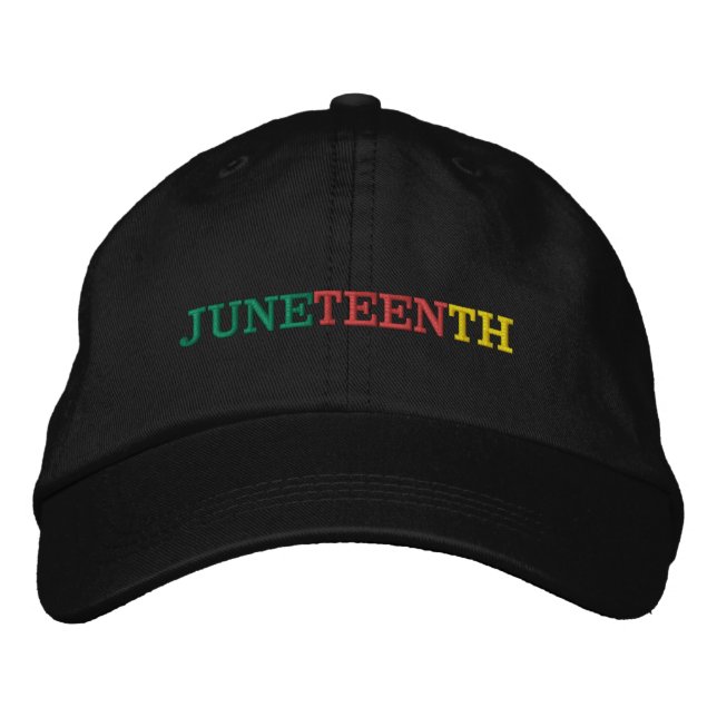 JUNETEENTH  BESTICKTE BASEBALLKAPPE (Vorderseite)