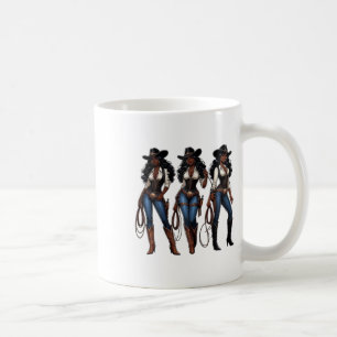 Juneteenth Black Cowgirl Western Rodeo Melanin Kaffeetasse
