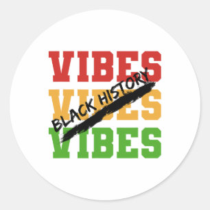 Juneteenth Black History Month Afrika Schwarze Kra Runder Aufkleber
