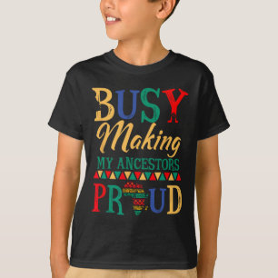 Juneteenth Black History Month macht meine Vorfahr T-Shirt
