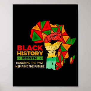 Juneteenth Black History Month Pride Faust Mädchen Poster