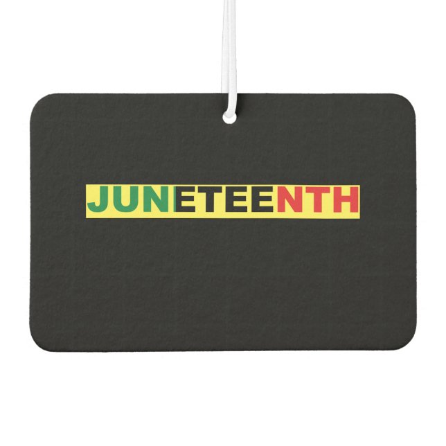 Juneteenth Black Independence Autolufterfrischer (Vorderseite)
