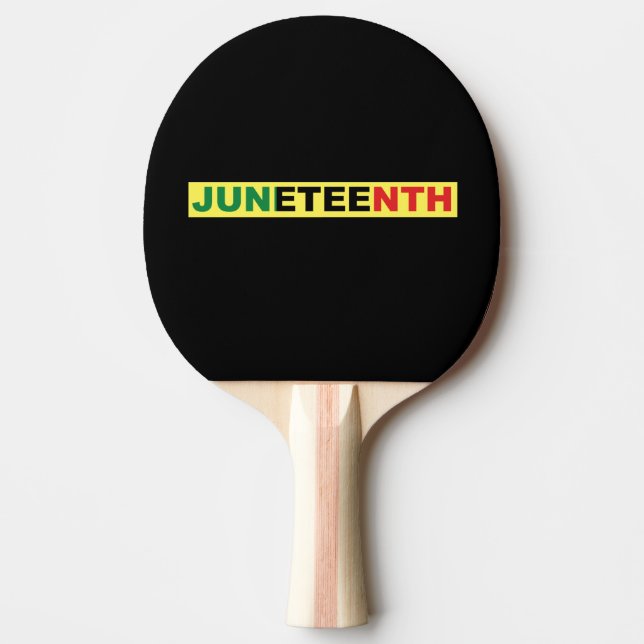 Juneteenth Black Independence Tischtennis Schläger (Vorderseite)