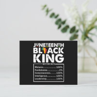 Juneteenth Black King ernährungswissenschaftliche 