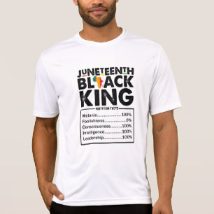Juneteenth Black King ernährungswissenschaftliche  T-Shirt