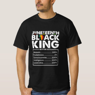 Juneteenth Black King ernährungswissenschaftliche  T-Shirt