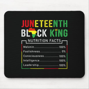 Juneteenth Black King Melanin Vathers Day Men Boys Mousepad