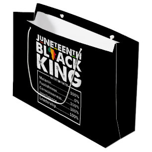 Juneteenth Black King Nährwertangaben Melanin Große Geschenktüte