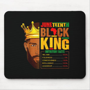 Juneteenth Black King Nährwertangaben Stolz Mousepad