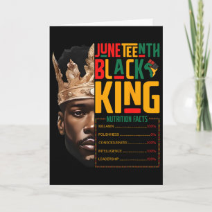 Juneteenth Black King Pride Afrikanische Ernährung Karte