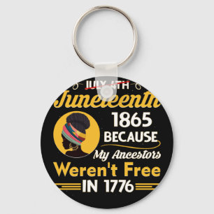 Juneteenth Black Patriotic, weil meine Vorfahren Schlüsselanhänger