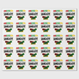 Juneteenth Blackity Black Black Funny Geschenkpapier