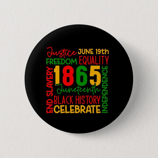 Juneteenth Buttons (Vorderseite)