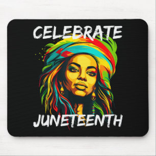 Juneteenth Celebrate 1865 African Black History Wo Mousepad