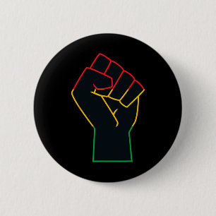 Juneteenth Celebrates Black African American Freed Button