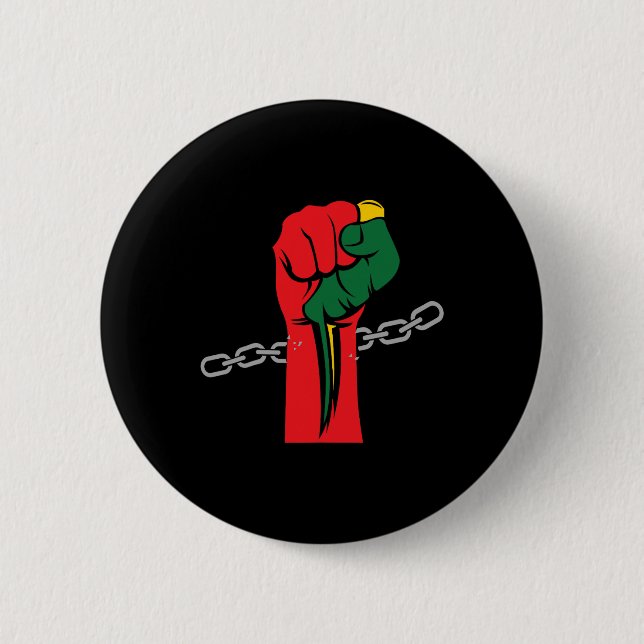 Juneteenth Celebrating 1865 Afro Americ. Button (Vorderseite)